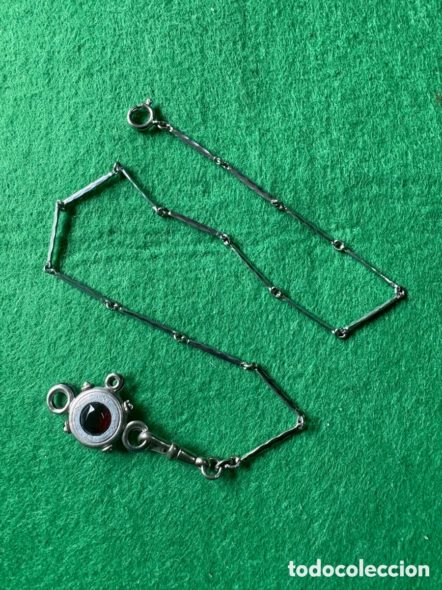 Relojes de bolsillo: Antigua leontina para reloj de bolsillo (A15)