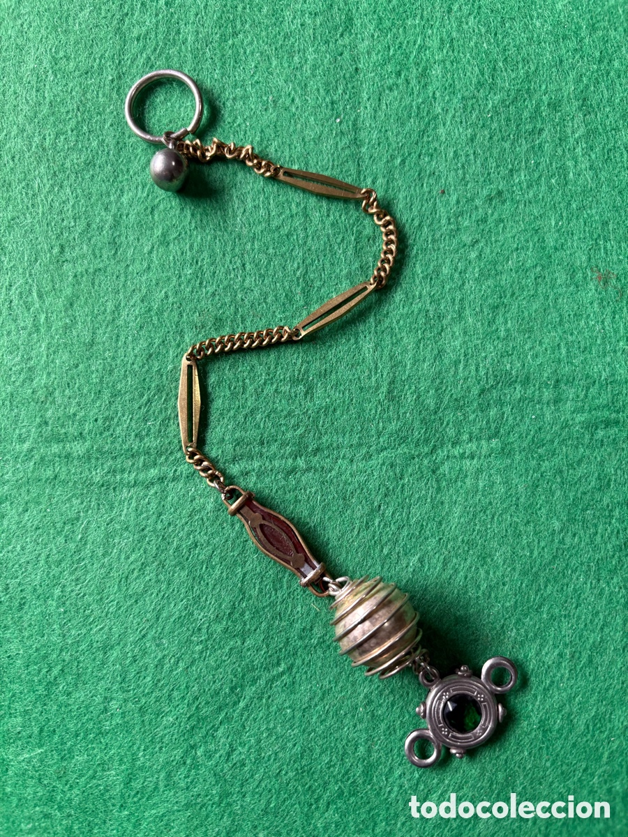 Relojes de bolsillo: Antigua leontina para reloj de bolsillo (A15)