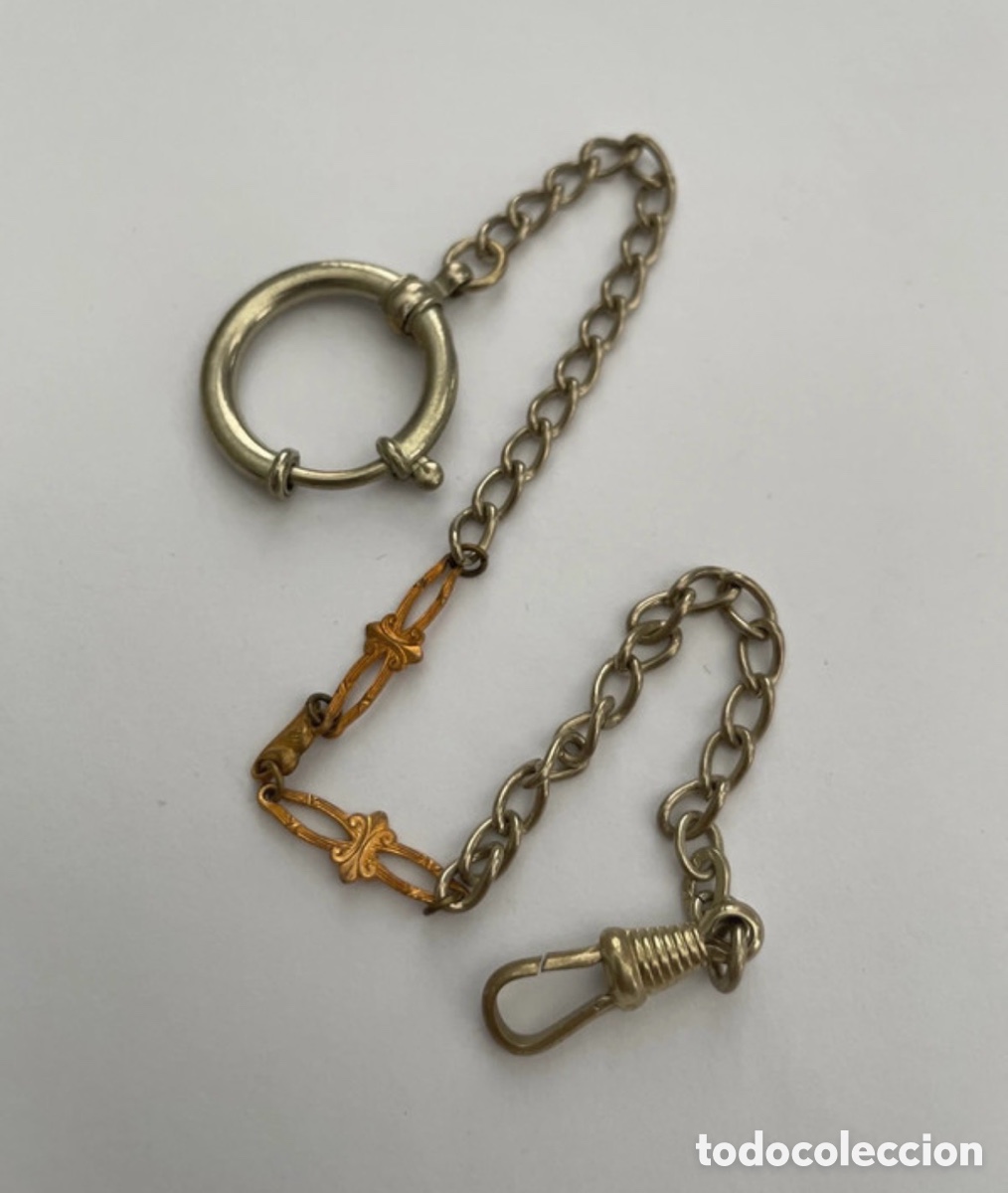 Relojes de bolsillo: Antigua leontina para reloj de bolsillo (A2)