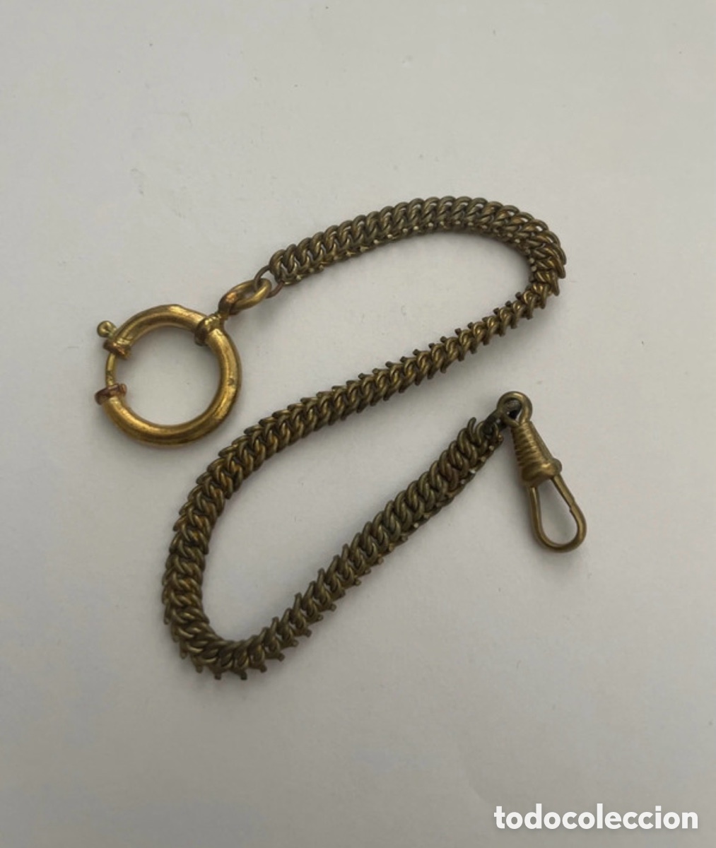 Relojes de bolsillo: Antigua leontina para reloj de bolsillo (A2)