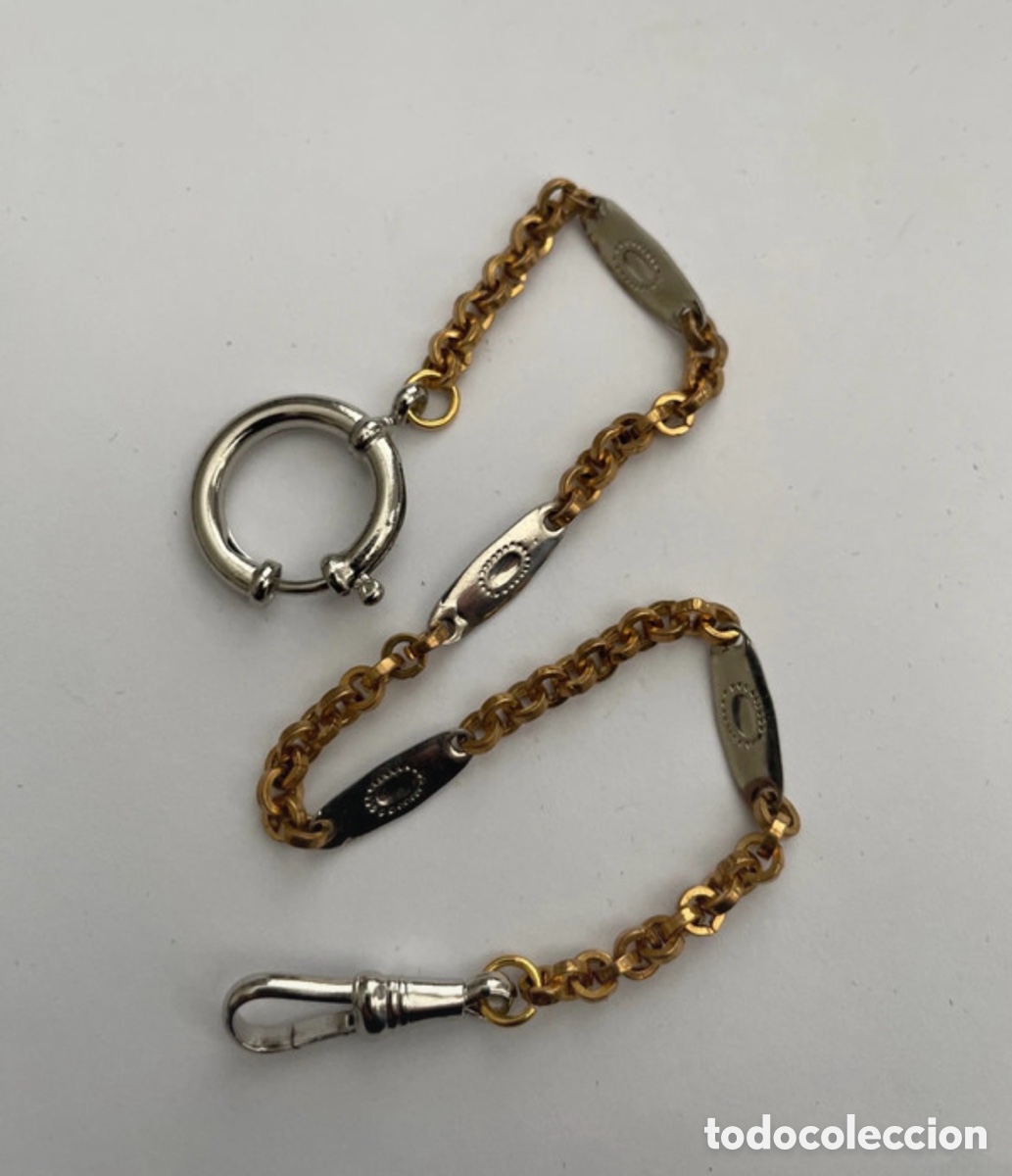 Relojes de bolsillo: Antigua leontina para reloj de bolsillo (A2)