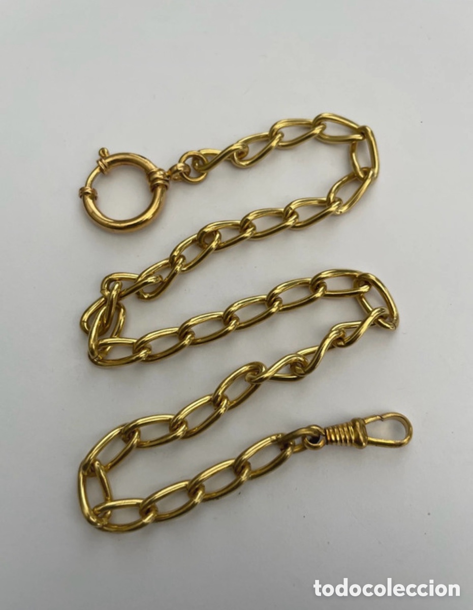 Relojes de bolsillo: Antigua leontina para reloj de bolsillo (A2)