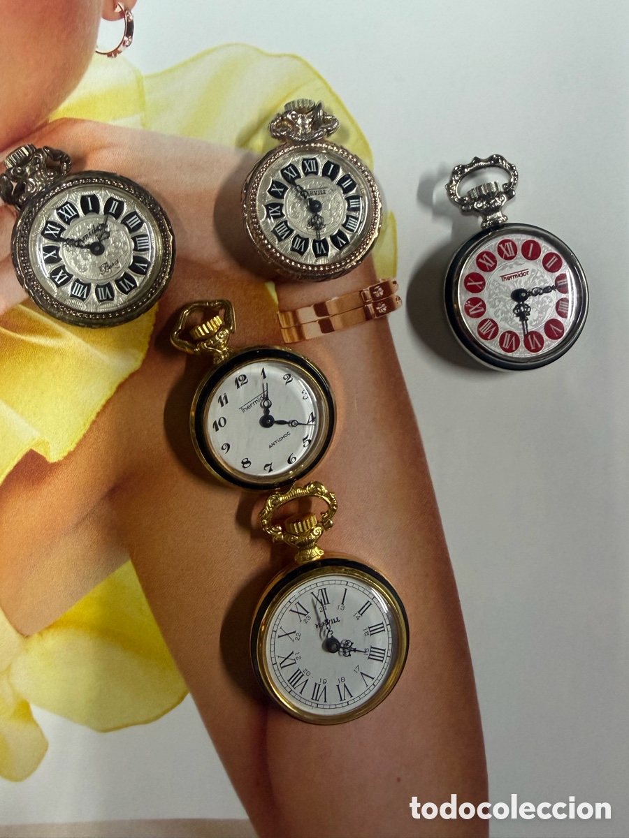 Relojes de bolsillo: Lote 5 relojes de bolsillo vintage nuevos