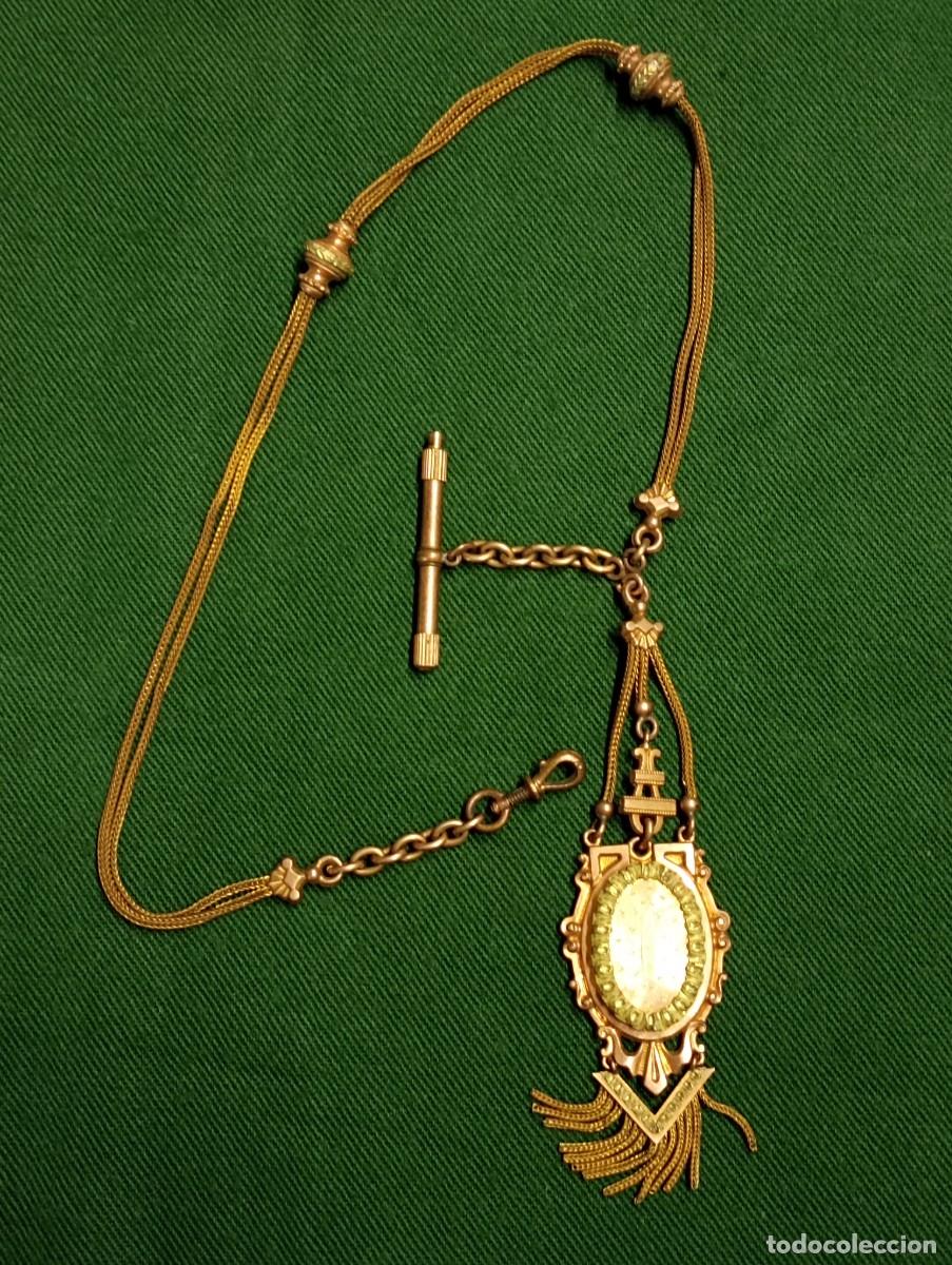 Relojes de bolsillo: Leontina para se&ntilde;ora. Siglo XIX-XX.