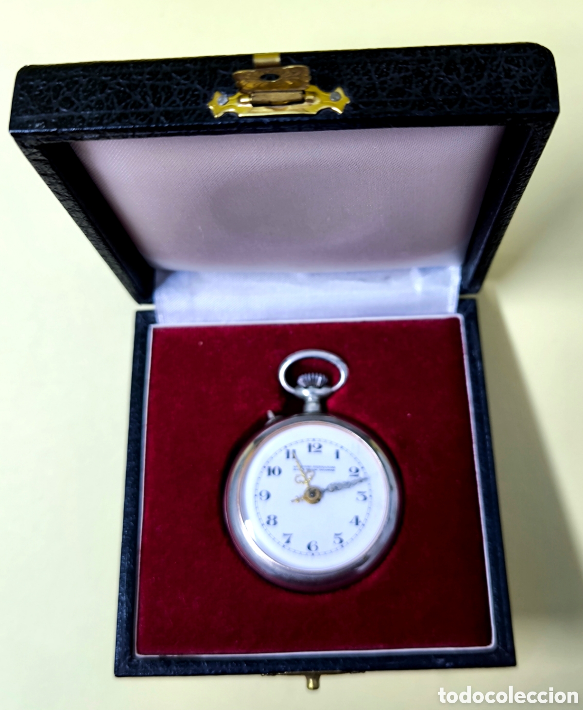 Relojes de bolsillo: RELOJ DE BOLSILLO EN SU CAJA FUNCIONANDO - Foto 1