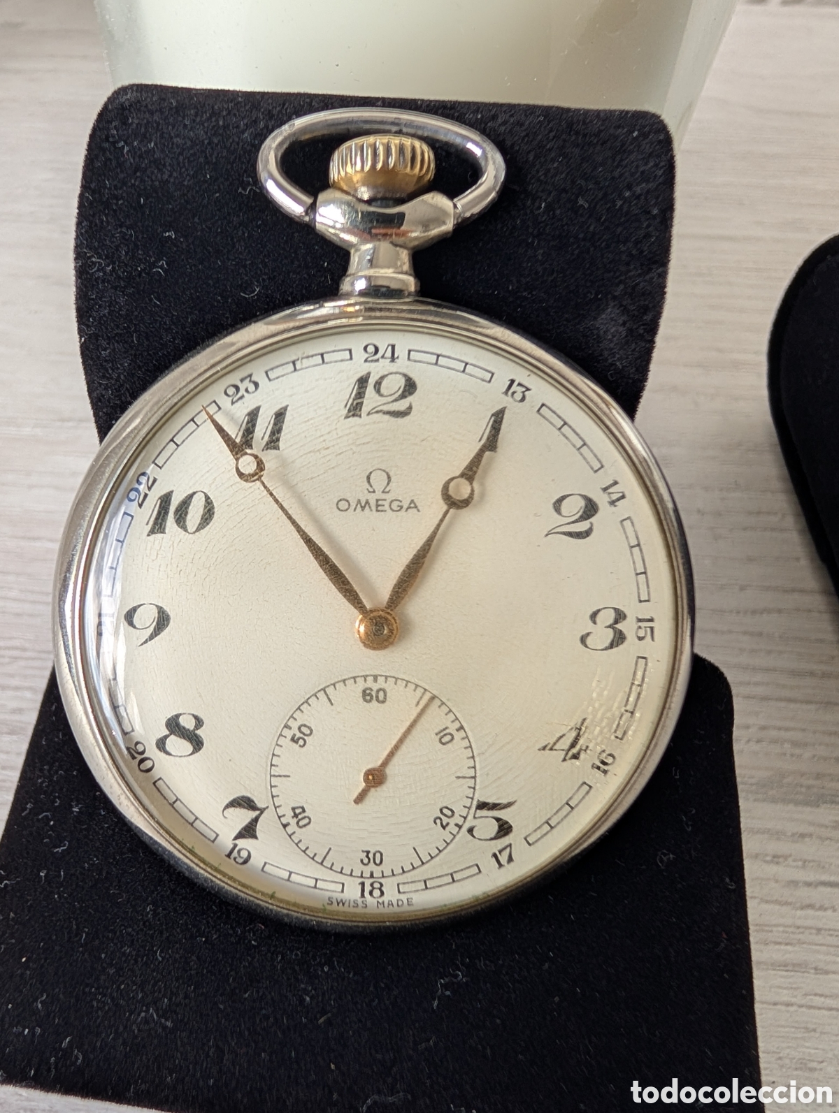 Relojes de bolsillo: Reloj de Bolsillo OMEGA Lepine - Calibre 161 - Vintage h. 1965 - Funcionando - Excelente Estado