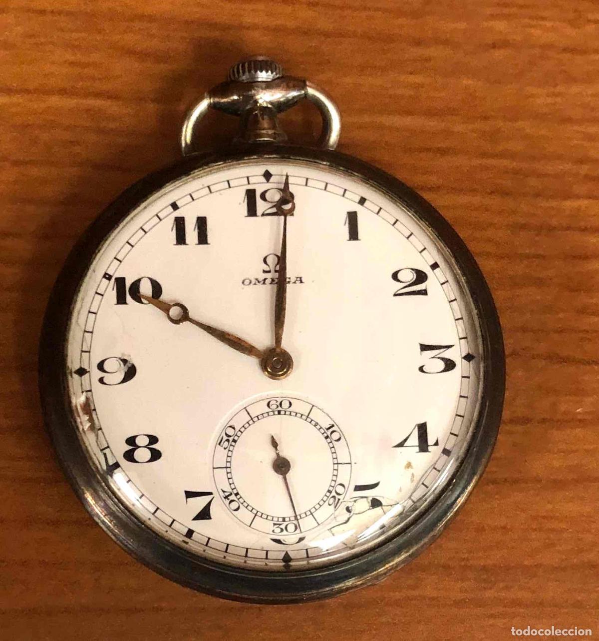 Relojes de bolsillo: RELOJ BOLSILLO MARCA OMEGA. PLAYA DE LEY. NO FUNCIONA