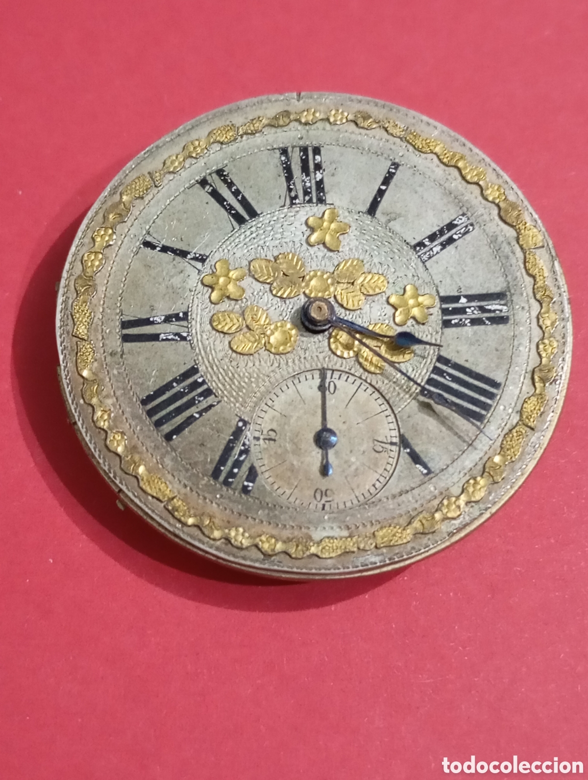 Relojes de bolsillo: 1880 Norton London Dial Plata detalles Oro 42mm Reloj Bolsillo Ingl&eacute;s Antiguo Mec&aacute;nico