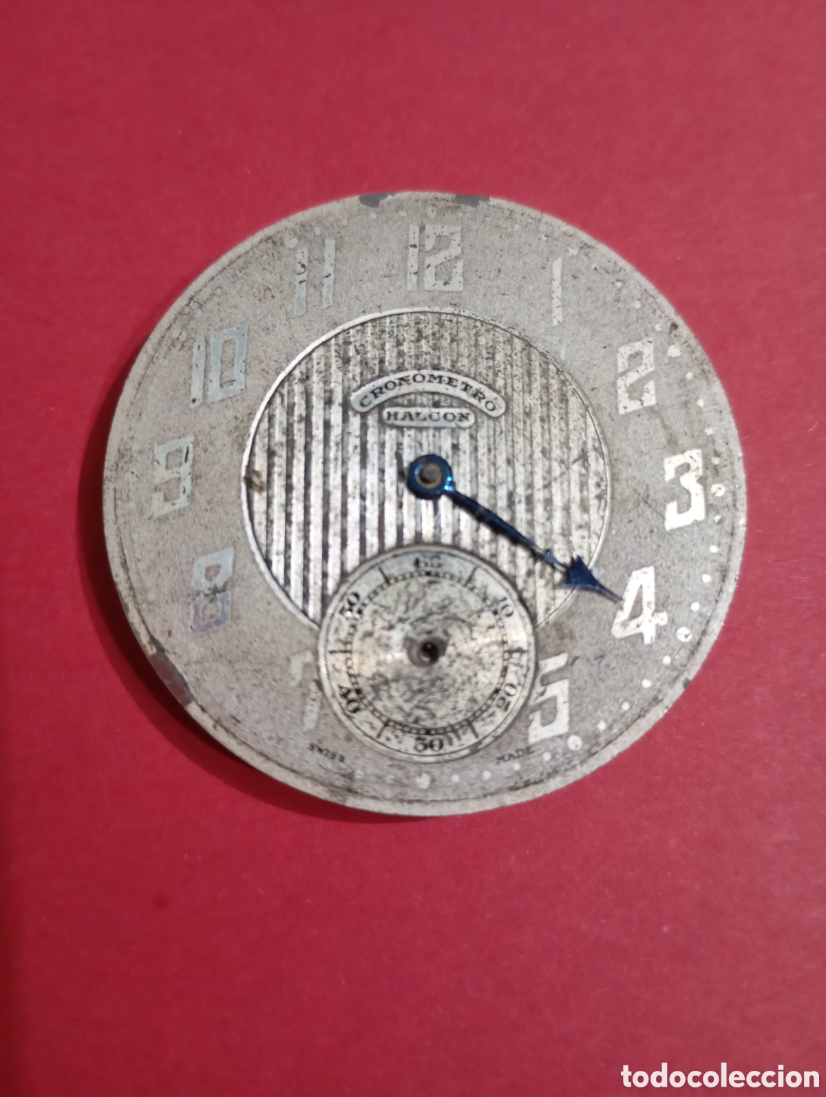 Relojes de bolsillo: Halc&oacute;n M&aacute;quina y Dial Reloj de bolsillo Antiguo 42mm Pivotes mal