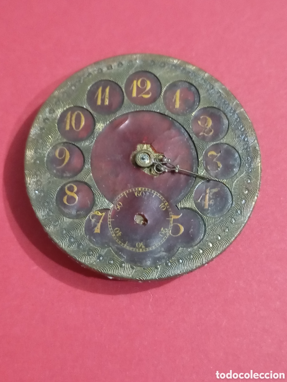 Relojes de bolsillo: Dial y M&aacute;quina L'Alouette Para repuestos 38mm Reloj Bolsillo Antiguo