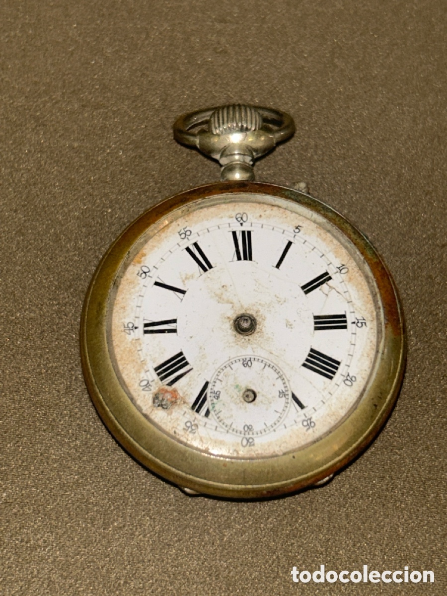 Relojes de bolsillo: ANTIGUO RELOJ DE BOLSILLO PARA REPARAR O PIEZAS*VER FOTOS*48mm sin contar Corona