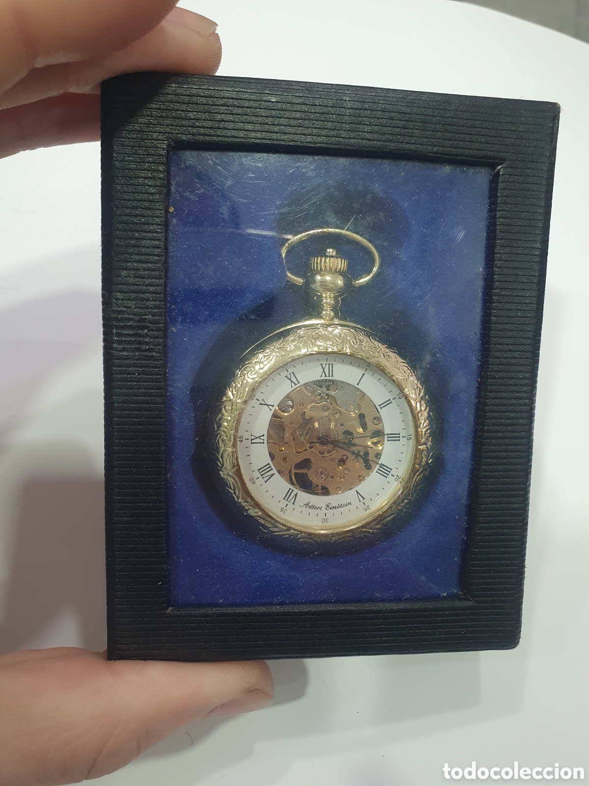 Relojes de bolsillo: Reloj de bolsillo esqueleto. Albert Einstein. (L130)