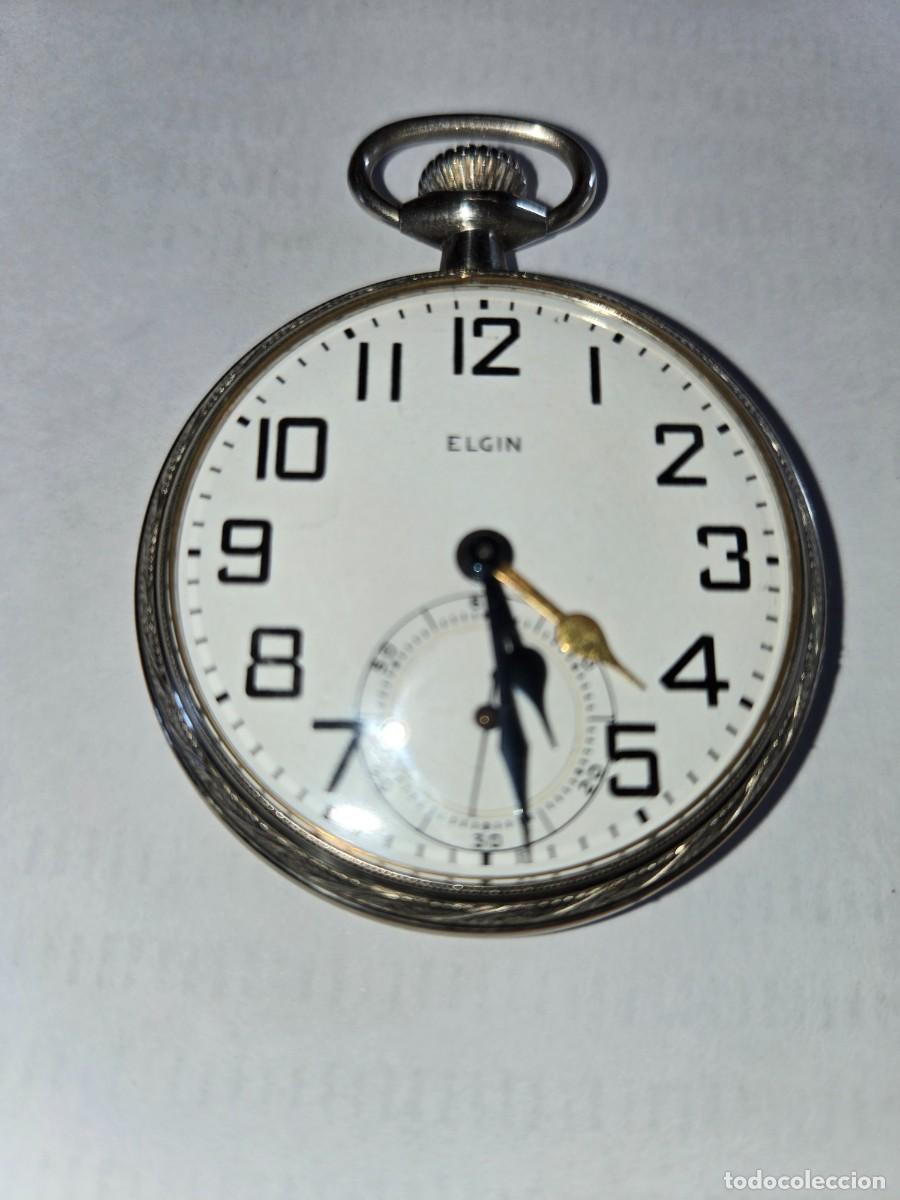 Relojes de bolsillo: RELOJ ELGIN GOLD FILLED 14 K