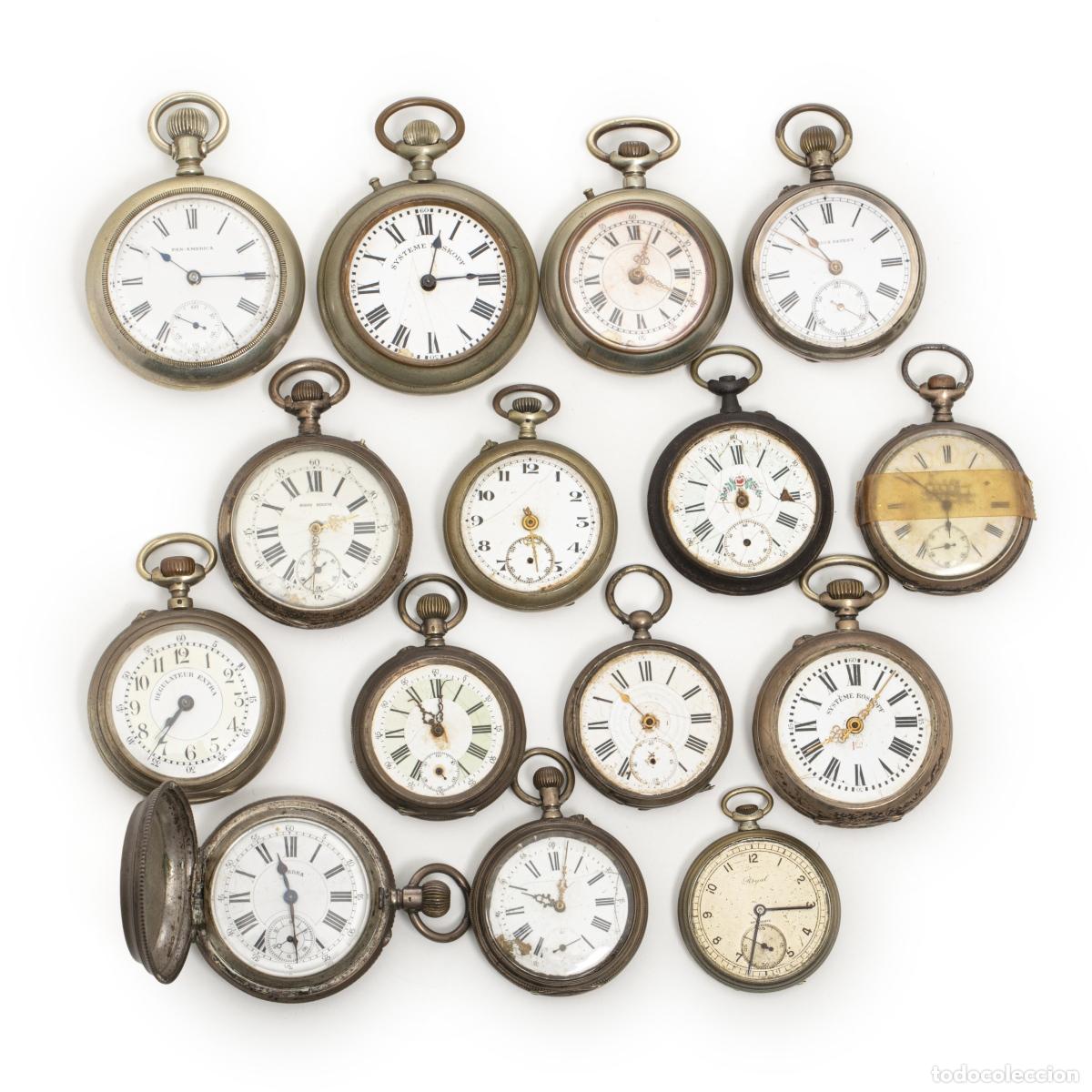 Orologi da taschino: Relojes - 14 relojes de bolsillo - Siglo XIX