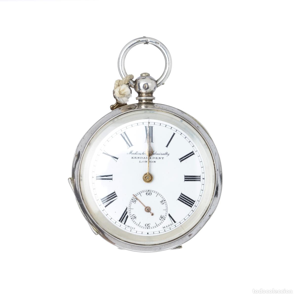Rel&oacute;gios de bolso: Relojes - Reloj de bolsillo plateado