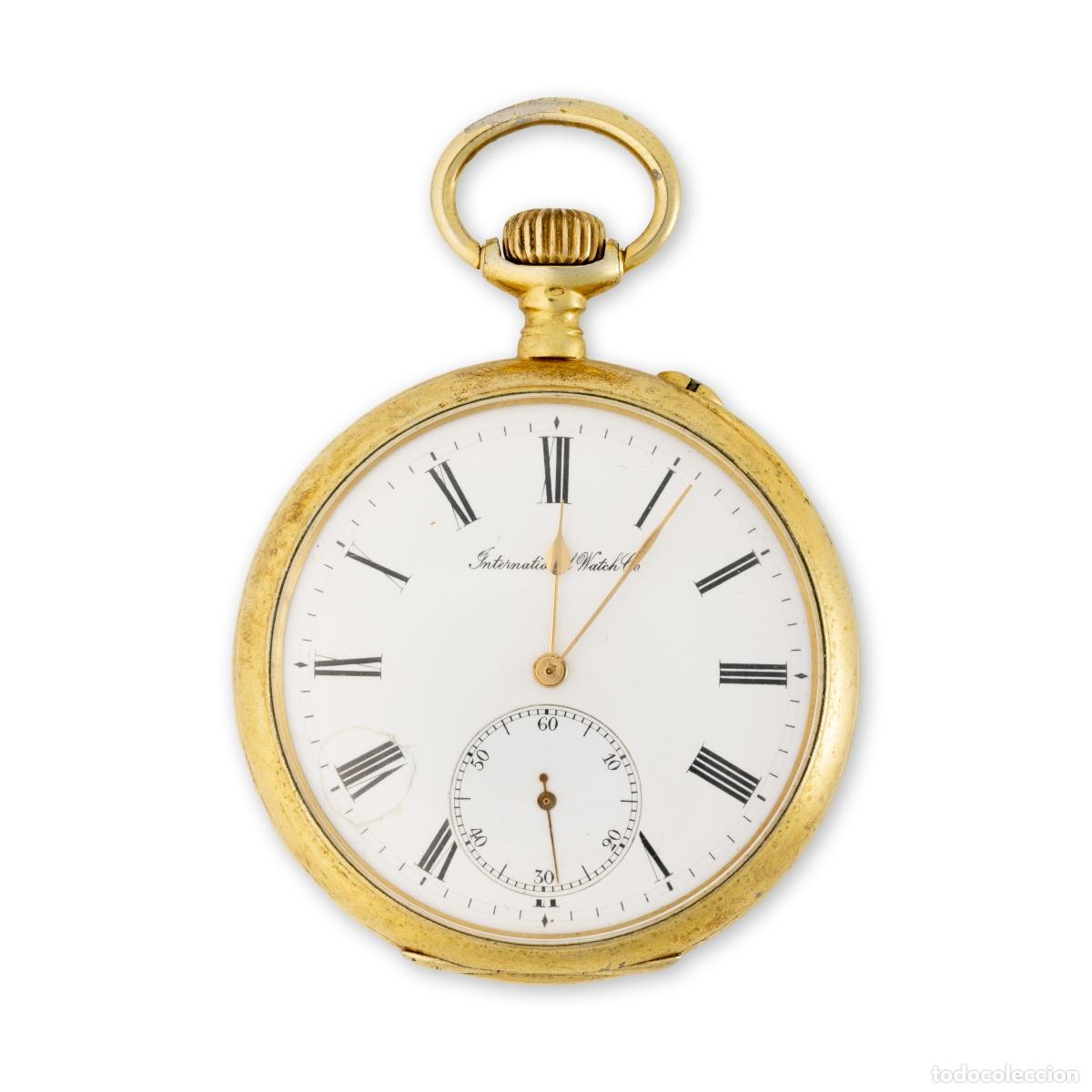 Rel&oacute;gios de bolso: Relojes - Reloj de bolsillo plateado; International Watch Co (IWC)