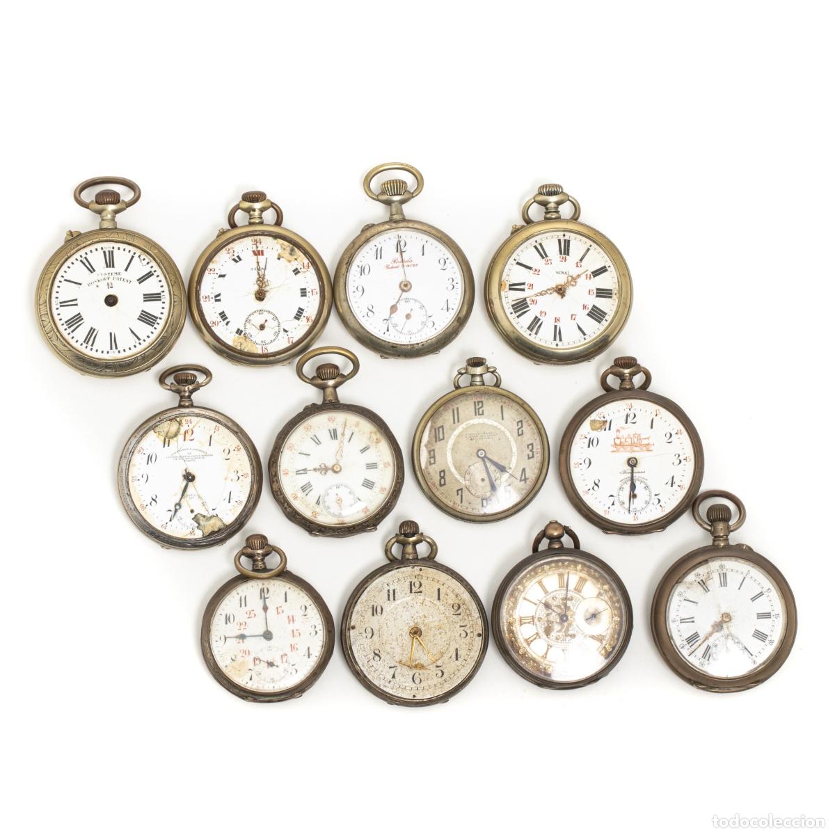 Rel&oacute;gios de bolso: Relojes - 12 relojes de bolsillo - Siglo XIX