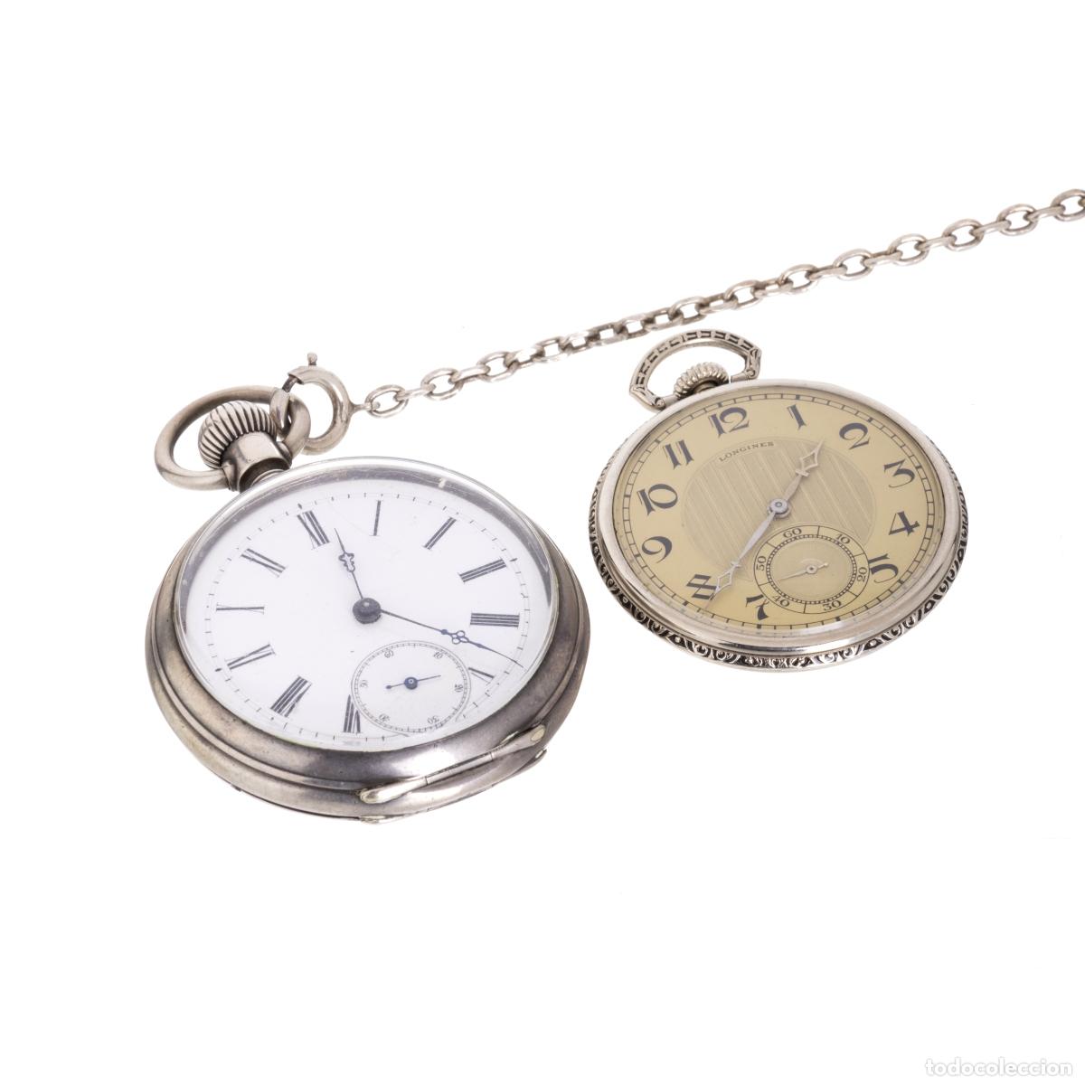 Rel&oacute;gios de bolso: Relojes - Dos relojes de bolsillo Longines