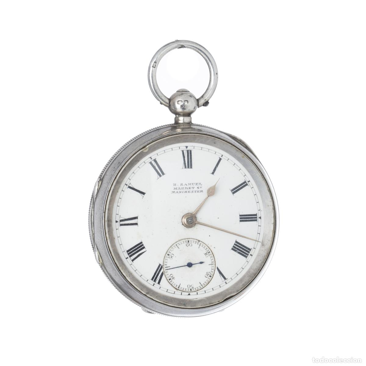 Rel&oacute;gios de bolso: Relojes - Reloj de bolsillo plateado
