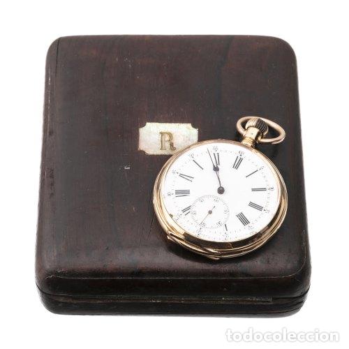 Rel&oacute;gios de bolso: Relojes - Reloj de bolsillo de oro de 18 quilates - Humbert Ramuz & Co.