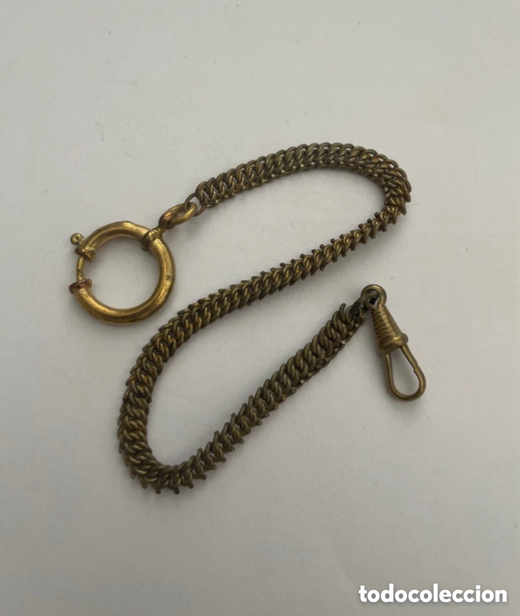 Relojes de bolsillo: Antigua leontina para reloj de bolsillo (A2)