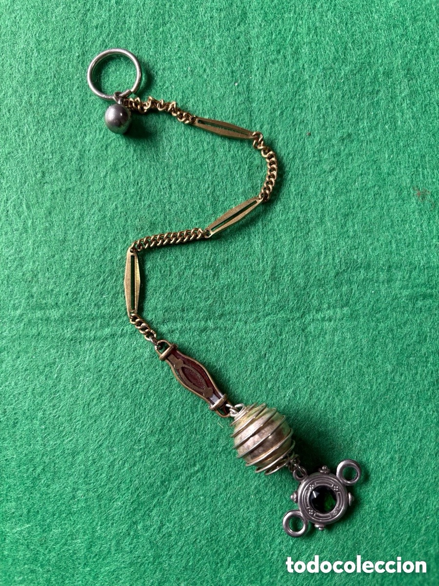 Relojes de bolsillo: Antigua leontina para reloj de bolsillo (A15)