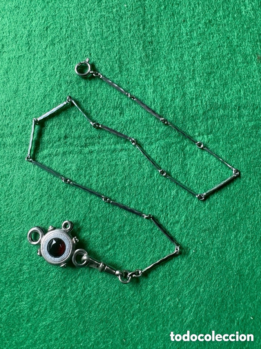 Relojes de bolsillo: Antigua leontina para reloj de bolsillo (A15)