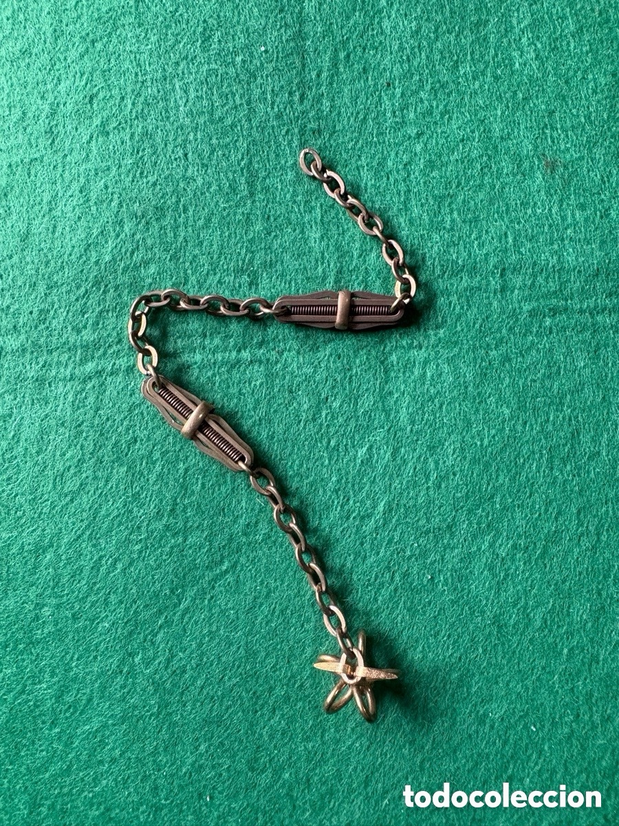 Relojes de bolsillo: Antigua leontina para reloj de bolsillo (A15)