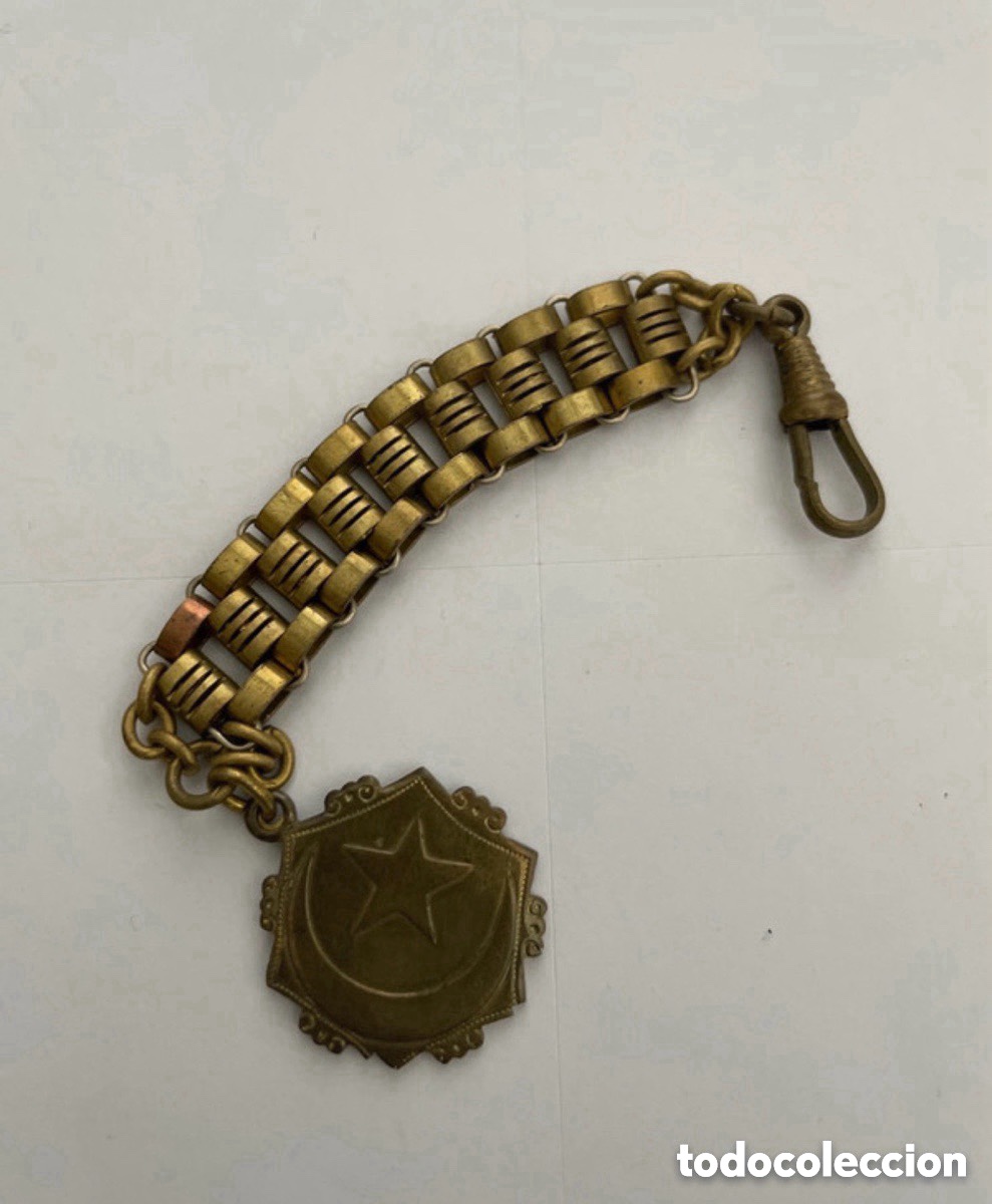 Relojes de bolsillo: Antigua leontina para reloj de bolsillo (A5)