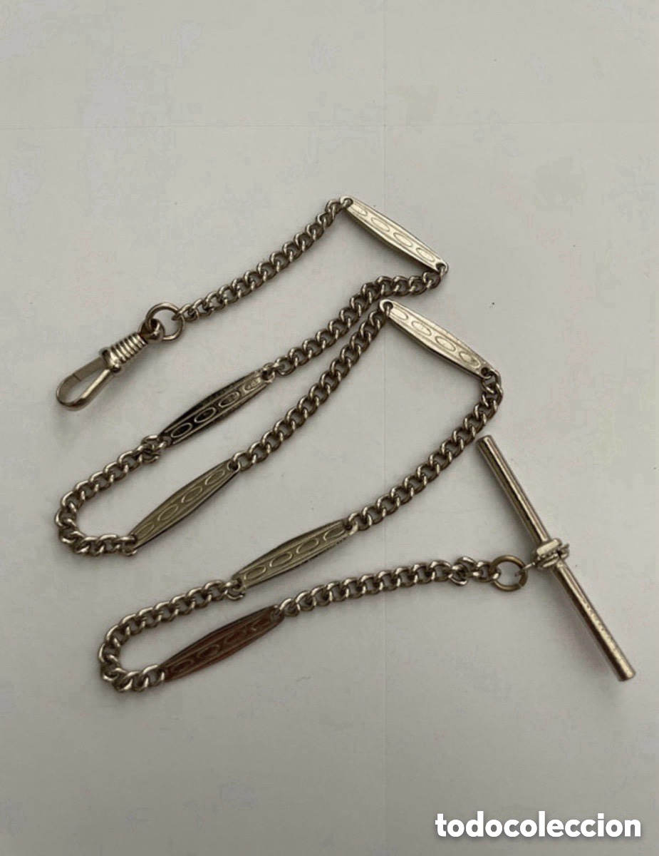 Relojes de bolsillo: Antigua leontina para reloj de bolsillo (A5)