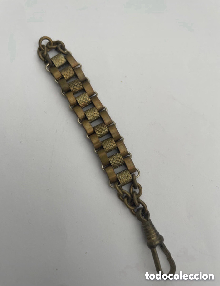 Relojes de bolsillo: Antigua leontina para reloj de bolsillo (A5)