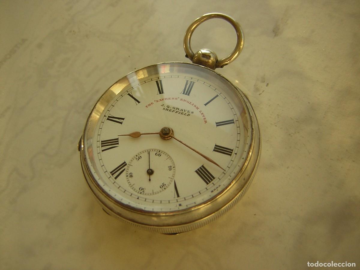 Relojes de bolsillo: RELOJ DE BOLSILLO PLATA MACIZA A&Ntilde;O 1910-1915
