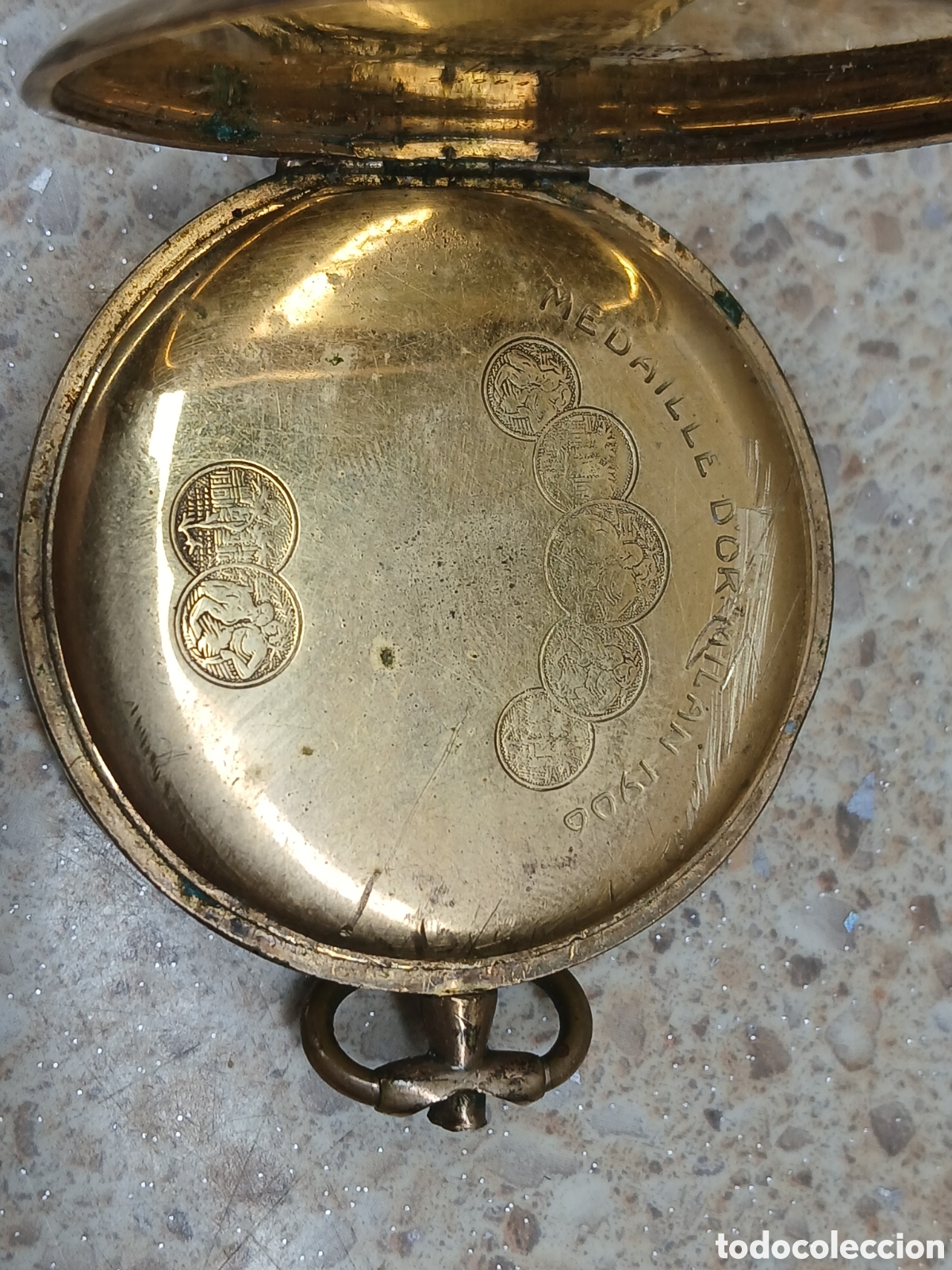 Relojes de bolsillo: RELOJ DE BOLSILLO ECCELSO,PLAQUE D&rsquo;OR. - Foto 4