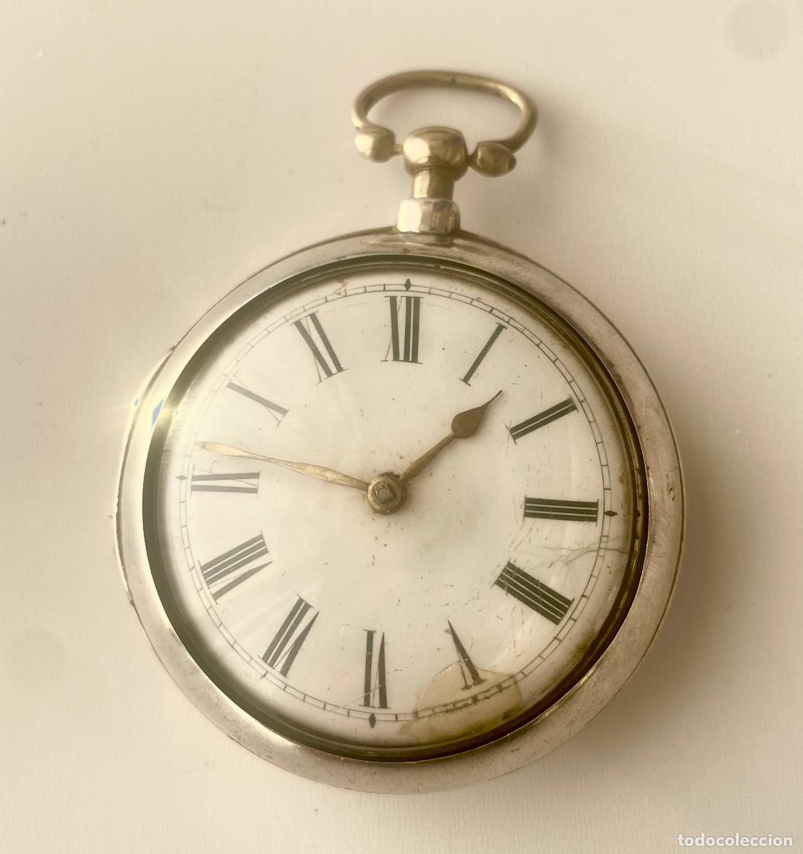 Pocket watches: Reloj de bolsillo 1801 . Tipo &rdquo;Catalino&rdquo; . Relojero Charles Cranmer Londres . Caja plata .