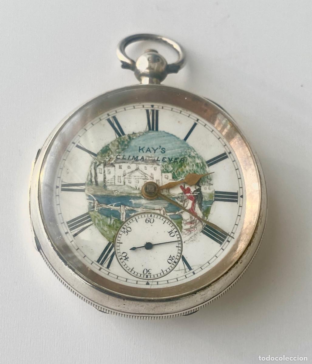 Pocket watches: Reloj de bolsillo . Caja plata Chester 1893. Kay & Co.Worcester Inglaterra .