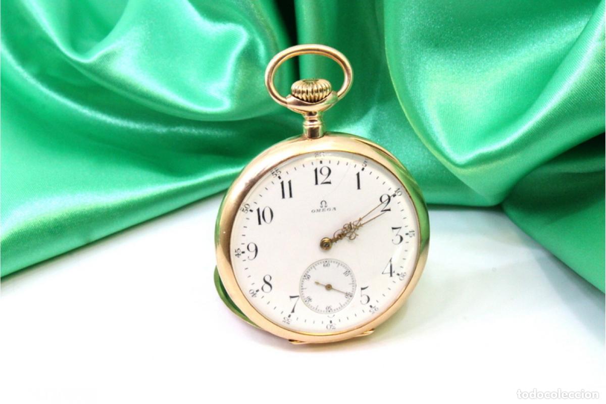 Pocket watches: 119 gramos - Reloj de bolsillo, en oro de 18 quilates - Omega Grand Prix Par&iacute;s 1900 - R&iacute;o de Janeiro