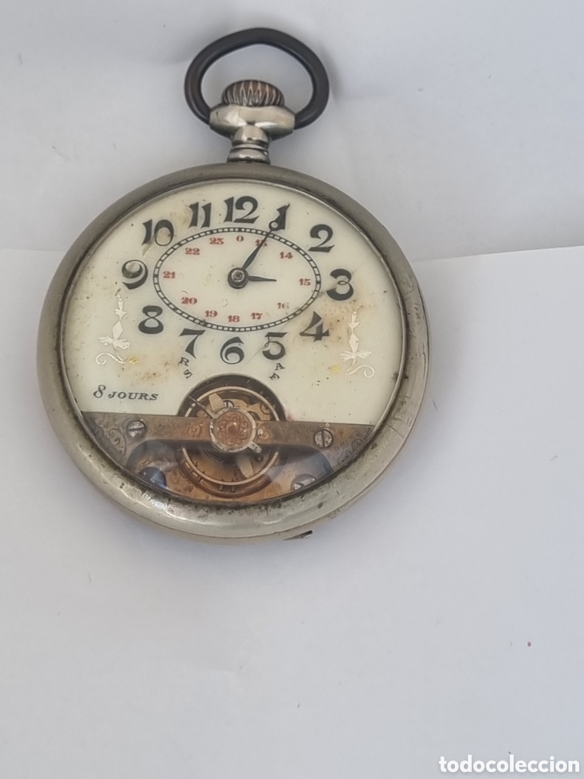 Taschenuhren: 8 dias cuerda reloj bolsillo Bruxelas 1910