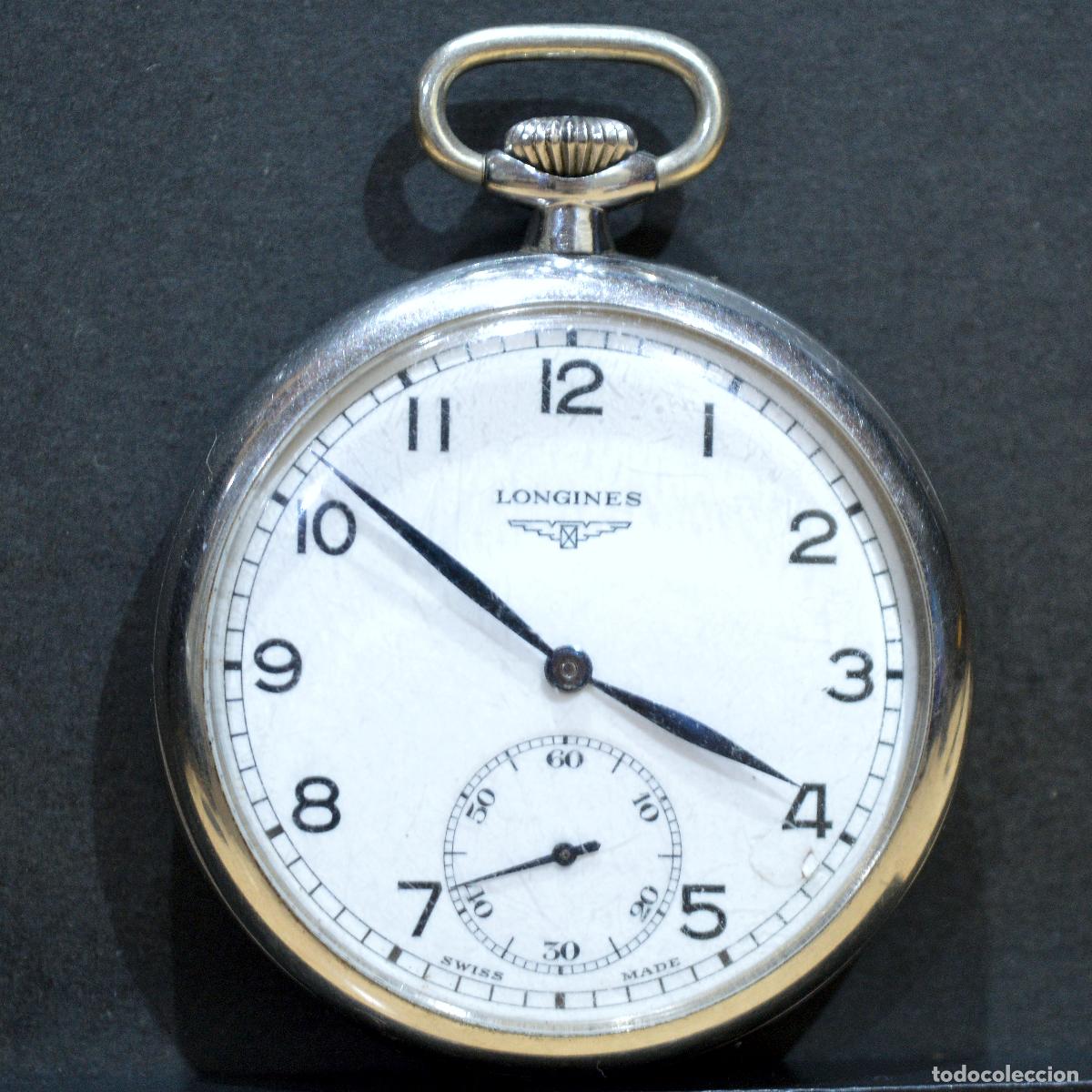 Relojes de bolsillo: RELOJ DE BOLSILLO LONGINES CARGA MANUAL SWISS MADE
