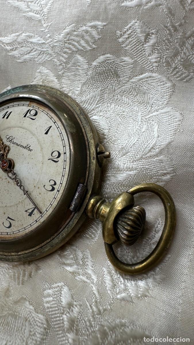 Relojes de bolsillo: Antiguo reloj dorado - Foto 3