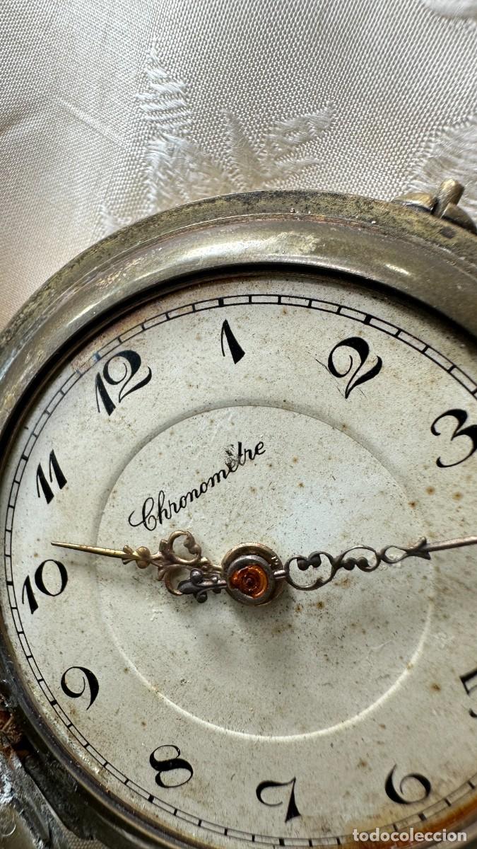 Relojes de bolsillo: Antiguo reloj dorado - Foto 5