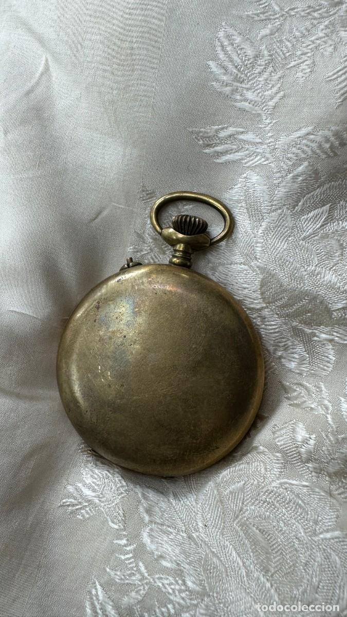 Relojes de bolsillo: Antiguo reloj dorado - Foto 6