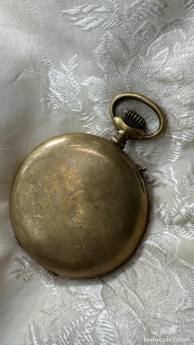 Relojes de bolsillo: Antiguo reloj dorado - Foto 7
