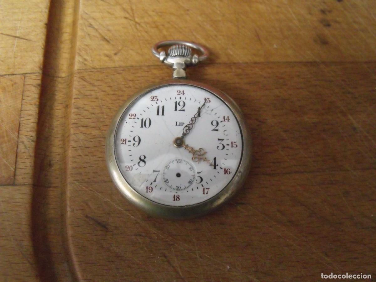 Relojes de bolsillo: ANTIGUO RELOJ BOLSILLO-LIP- A&Ntilde;O 1910-LOTE 259-95-FUNCIONA