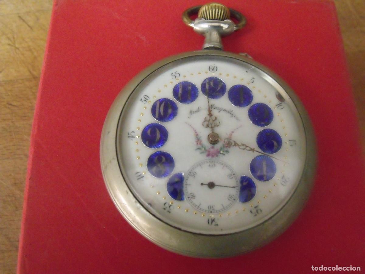 Relojes de bolsillo: antiguo reloj bolsillo-GOLIATH 70 mm- FERROCARRIL-Suiza a&ntilde;o 1910-lote 259-95-FUNCIONA CORRECTAMENTE