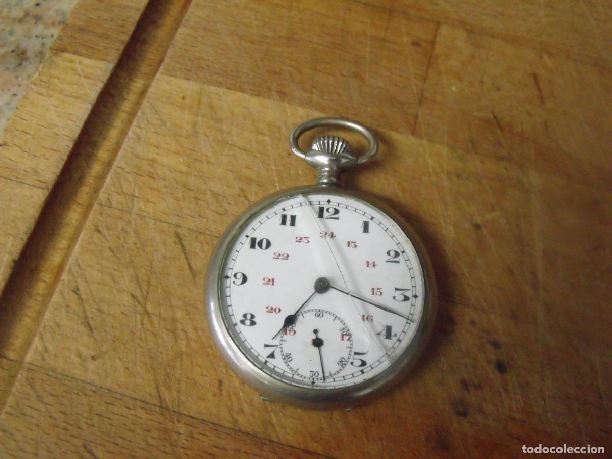 Relojes de bolsillo: antiguo reloj BOLSILLO EN ARGENTAN-A&Ntilde;O1900--LOTE 259-95-