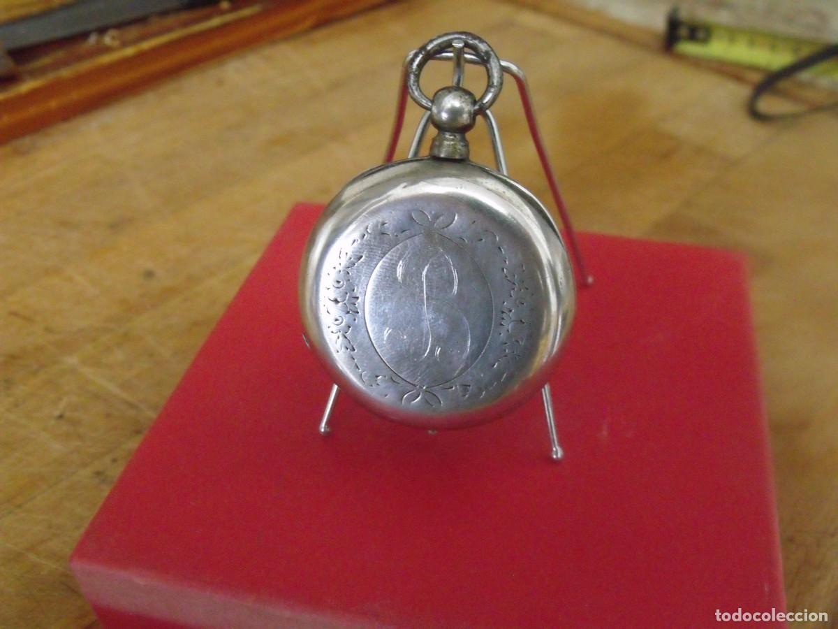 Relojes de bolsillo: antiguo reloj BOLSILLO EN PLATA PUNZONADA-A&Ntilde;O1870--LOTE 259-95-FUNCIONA