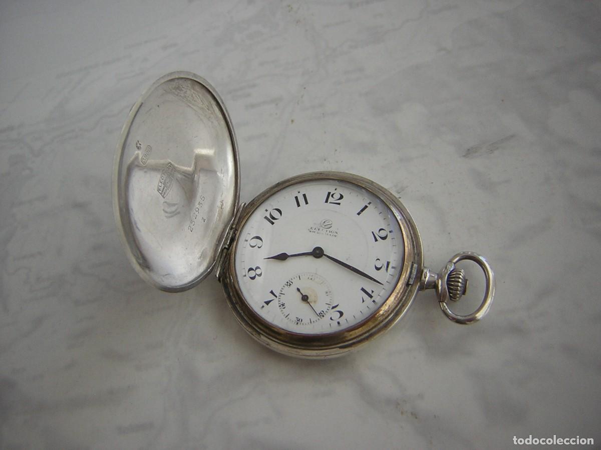 Relojes de bolsillo: RELOJ DE BOLSILLO SUIZO ELECTION DE PLATA 3 TAPAS A&Ntilde;O 1910-1915
