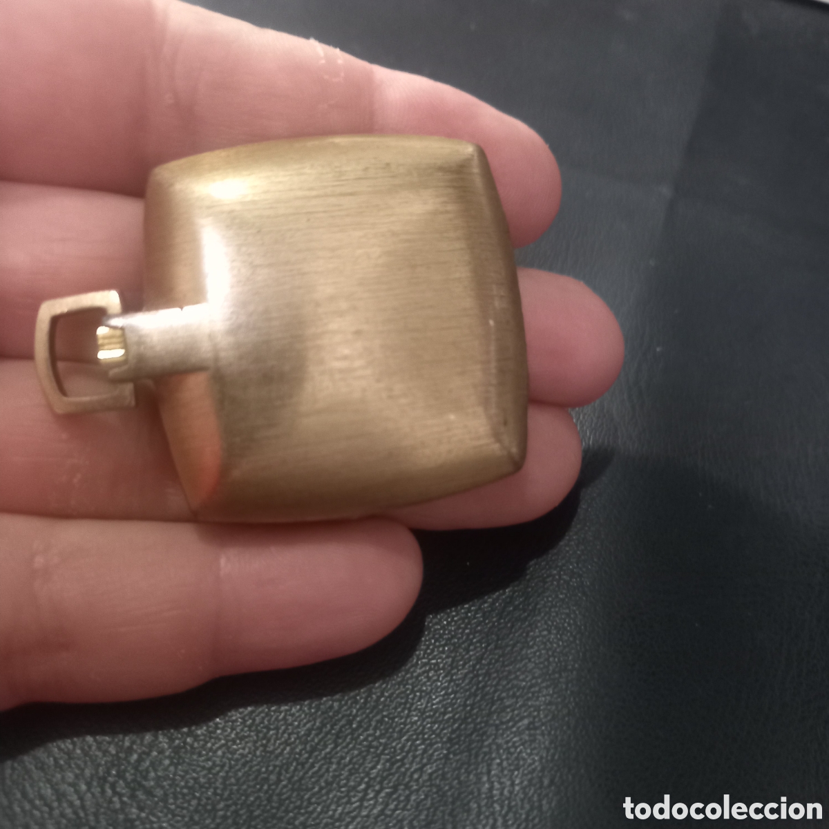 Relojes de bolsillo: RELOJ ANTIGUO SISTEMA CUERDA DE BOLSILLO CHAPADO ORO DE COLECCION NO COMUN UNICO DIFICIL