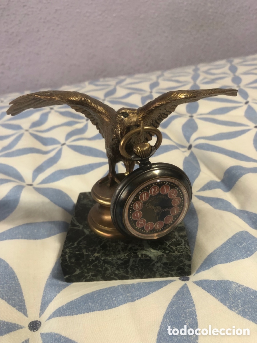 Relojes de bolsillo: Relojera figura de &aacute;guila