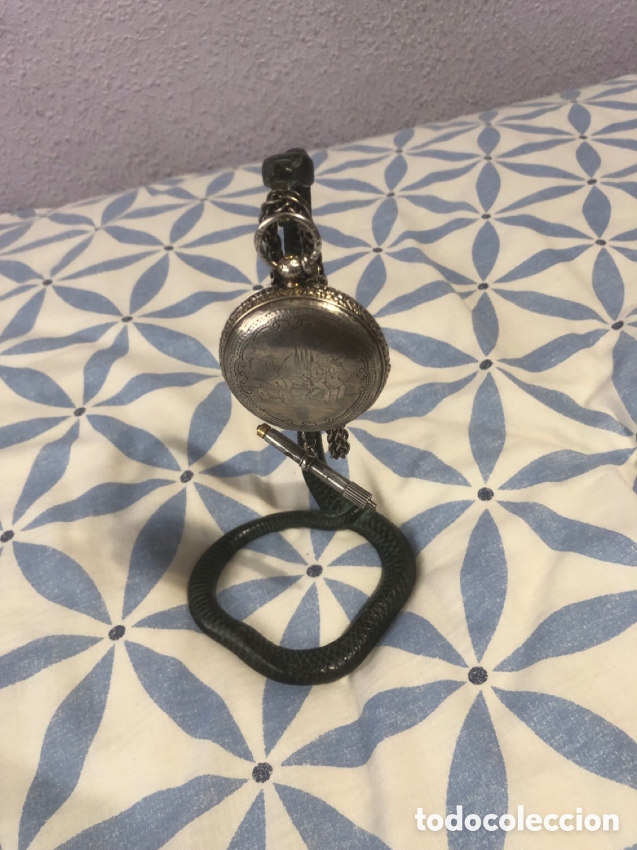 Relojes de bolsillo: Relojera o porta reloj con forma de cobra